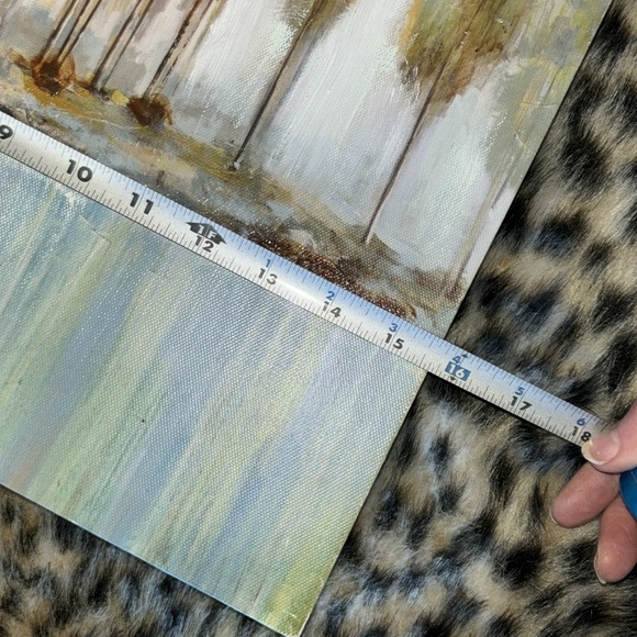 🆕Canvas Tree Forest Painting, 16”x16” - Picture 6 of 6